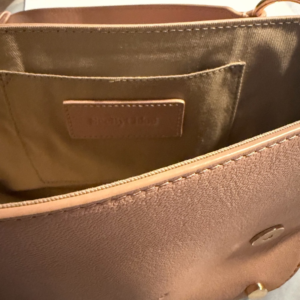See by Chloe leather color blush Crossbody Bag with Gold Details - Picture 9 of 9